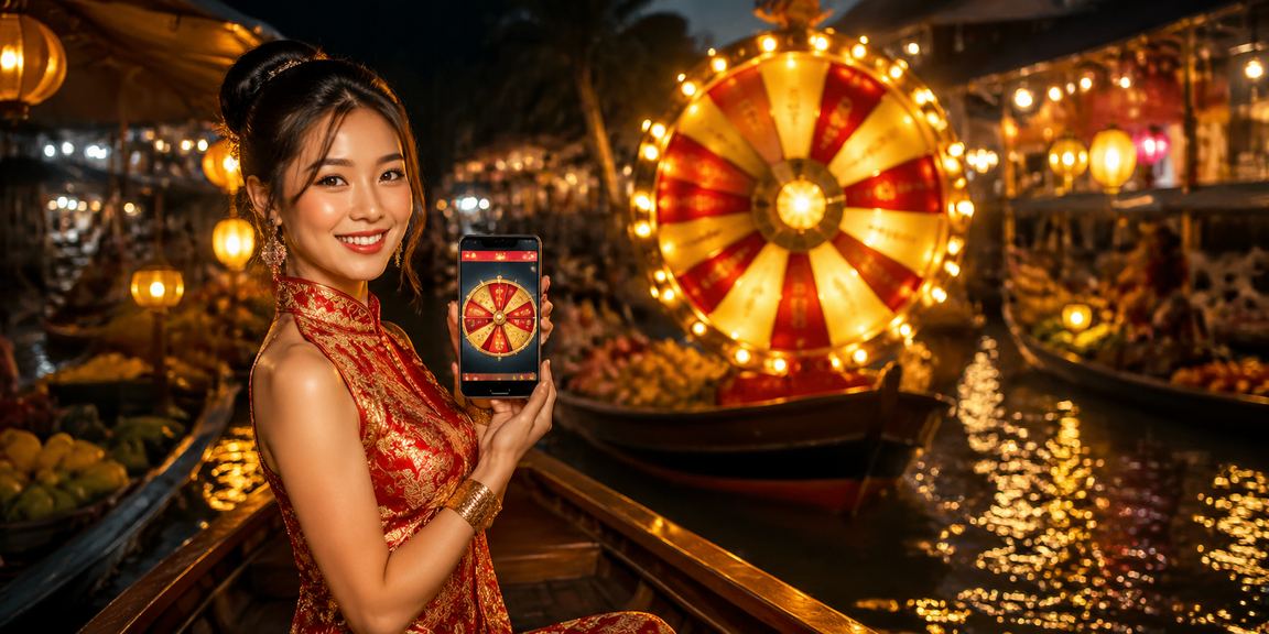 Không khí chợ đêm miền Tây Mekong và vòng quay may mắn tại pe789