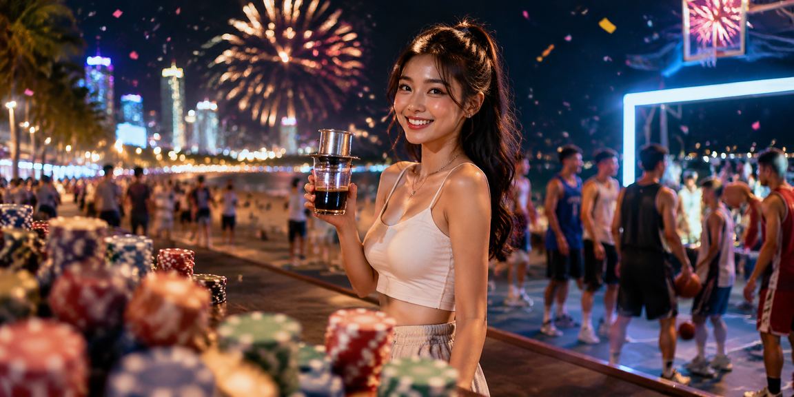 Người dùng tại Phan Thiết xem kèo bóng rổ và cá cược trực tuyến bên tách cà phê Việt